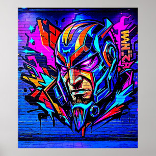 Hero Graffiti Burst Poster