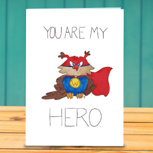 HERO greeting card by Nicole Janes