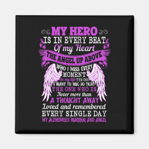 Hero Is Heart Angel Thought Alzheimerheimer's Warr Magnet