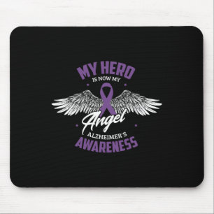 Hero Is Now My Angel Alzheimerheimer's Awareness H Mouse Pad