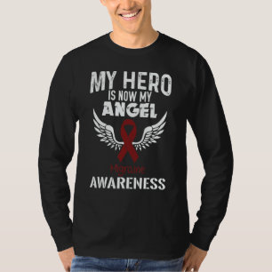 Hero Now Angel Migraine Awareness Supporter Ribbon T-Shirt