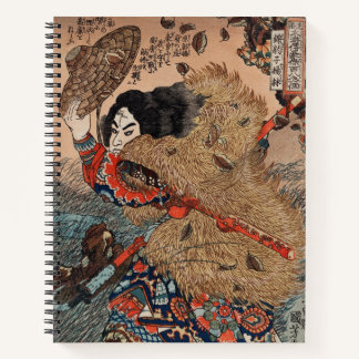 Hero of the Suikoden by Utagawa Kuniyoshi Notebook