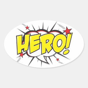 HERO STICKERS (Comic Style)