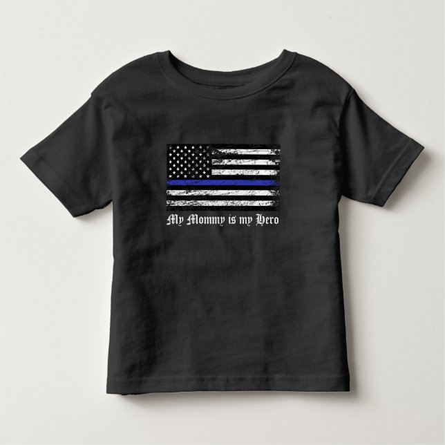 Hero Thin Blue Line Toddler T-Shirt (Front)