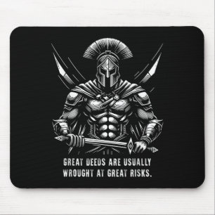 Herodotus Great Deeds Are Usually Wrought At Great Mouse Pad