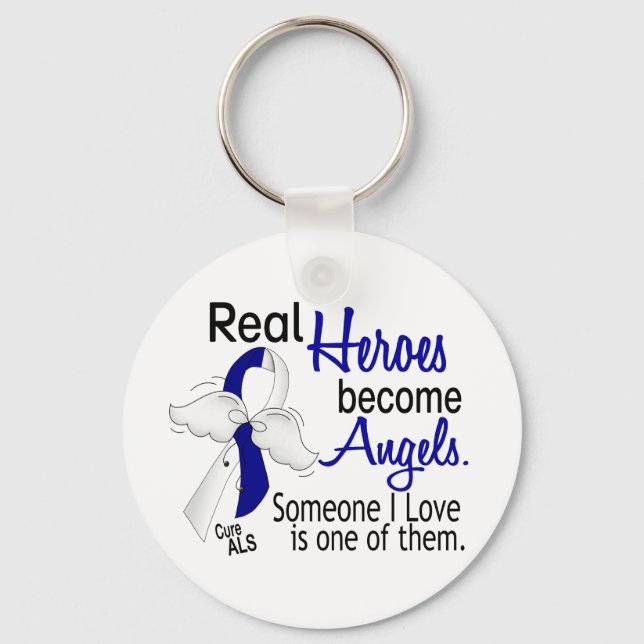 Heroes Become Angels ALS Key Ring (Front)