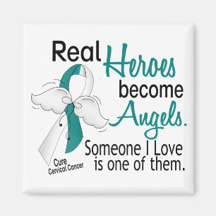 Heroes Become Angels Cervical Cancer Magnet