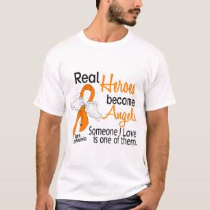 Heroes Become Angels Leukaemia T-Shirt
