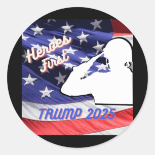Heroes First Dt 2025 [soldier]  Classic Round Sticker
