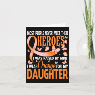 Heroes I Wear Orange For My Daughter Multiple Scle Card