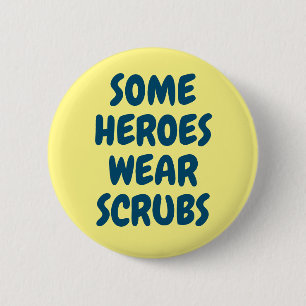 Heroes Keychain   Gift for Doctors & Nurses 6 Cm Round Badge