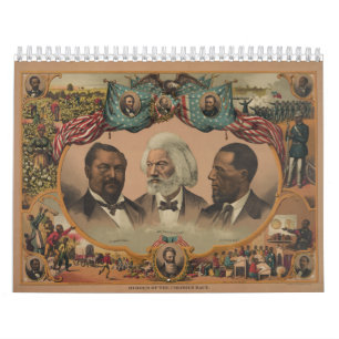 Heroes of the Coloured Race 1881 Frederick Calendar