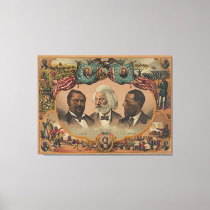 Heroes of the Coloured Race 1881 Frederick Canvas Print