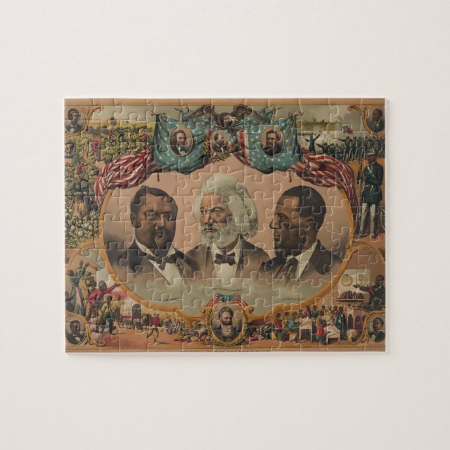 Heroes of the Coloured Race 1881 Frederick Jigsaw Puzzle (Horizontal)