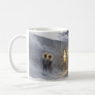 Heroes Sacred Kiss Crumbling Wall Surreal Mug