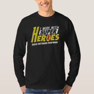 Heroes Sickle Cell Anaemia Awareness Supporter Rib T-Shirt