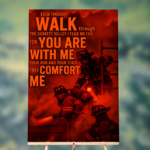 Heroic Christian Fire Rescue Wall Art 2026 Acrylic Sign