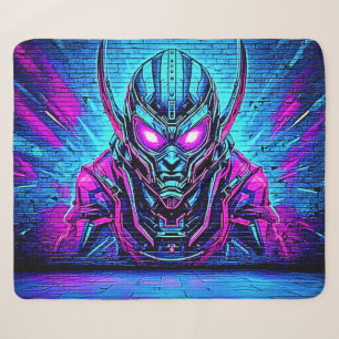 Heroic Cyberpunk Vibe Sherpa Blanket