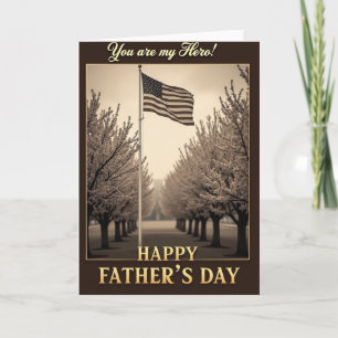 Heroic Fathers Day Banner Card