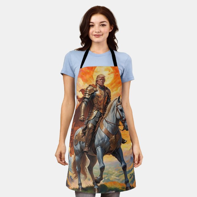 Heroic Trump Warrior in Golden Armour Apron (Worn)