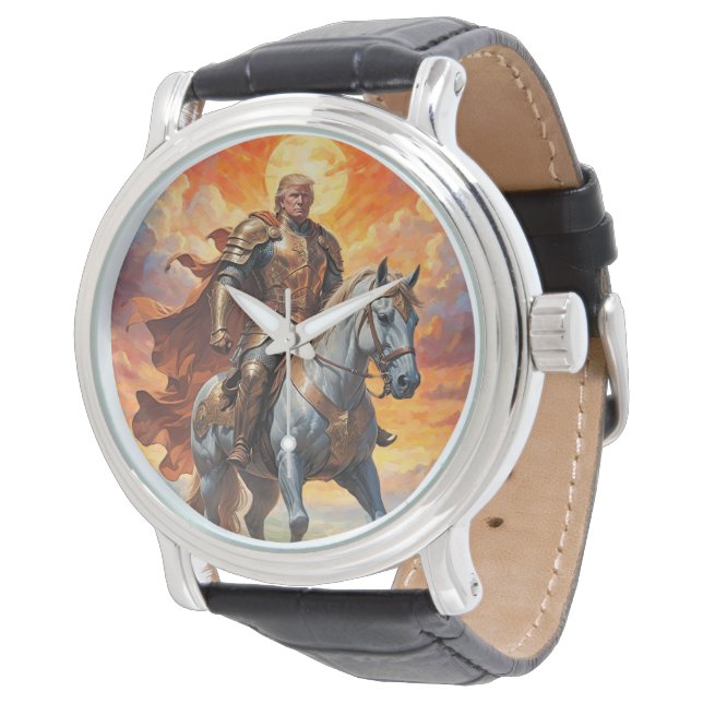 Heroic Trump Warrior in Golden Armour Watch (Angled)