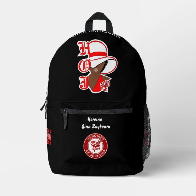 Heroine of Jericho HOJ Backpack Personalised (Front)