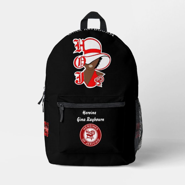 Heroine of Jericho HOJ Backpack Personalised (Front)