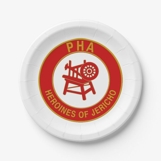 Heroines of Jericho Paper Plate (Front)