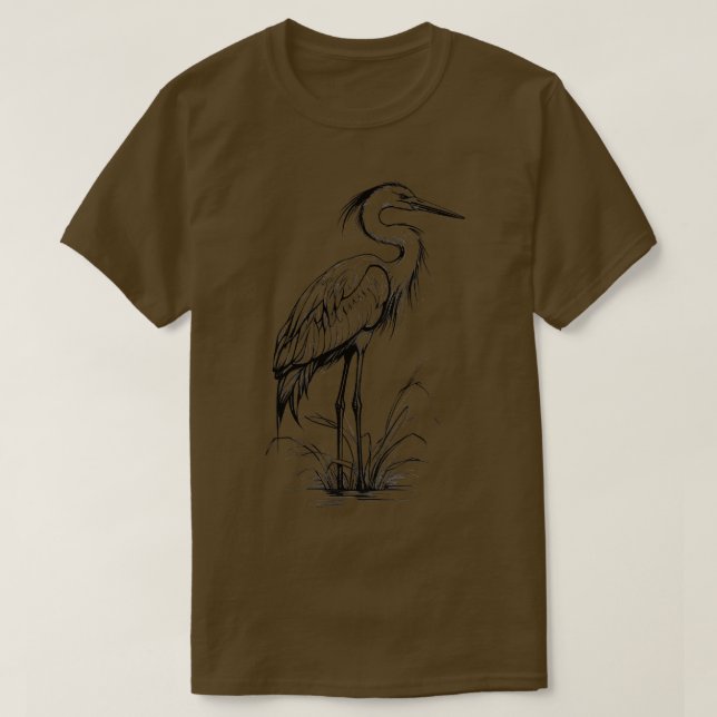 Heron 11 T-Shirt (Design Front)