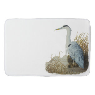 Heron At Marsh Edge Bath Mat