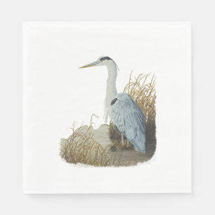 Heron At Marsh Edge Napkin