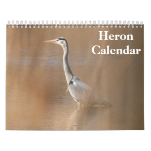Heron Bird 2027 Calendar