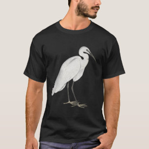 Heron Bird Great White Heron Bird Gift Waterbird L T-Shirt