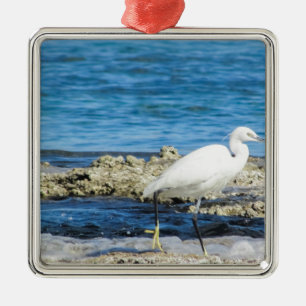 Heron bird wings custom personalise Anniversaries Metal Tree Decoration