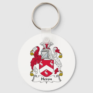 Heron Family Crest Key Ring