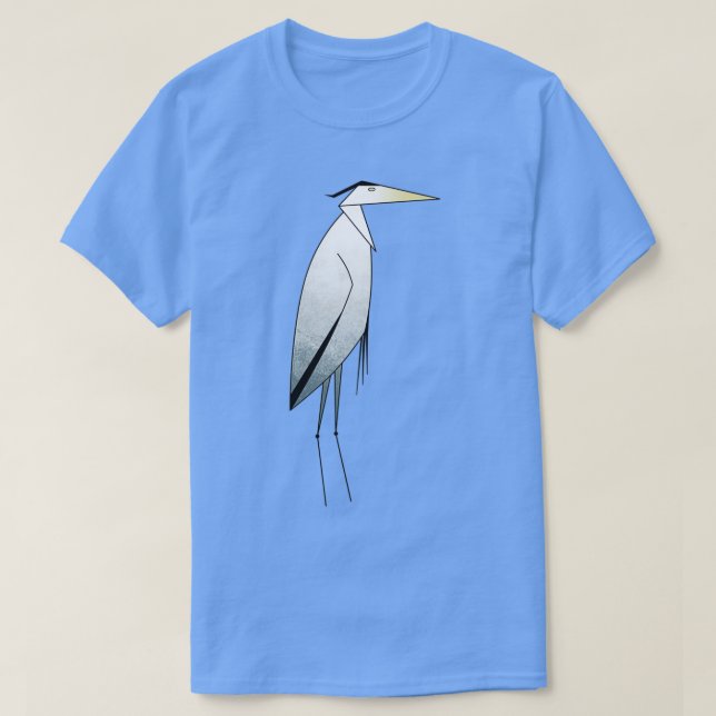 Heron Pattern T-Shirt (Design Front)