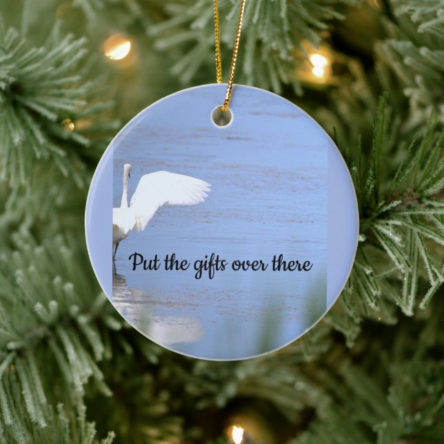 Heron Photo Ornament  (Tree)
