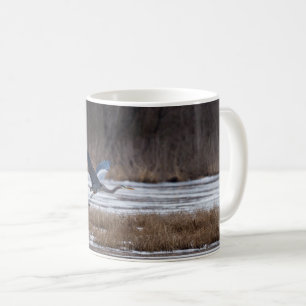 Heron Take Off Coffee Mug