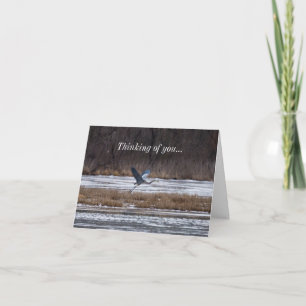 Heron Take Off Thinking Of You Card