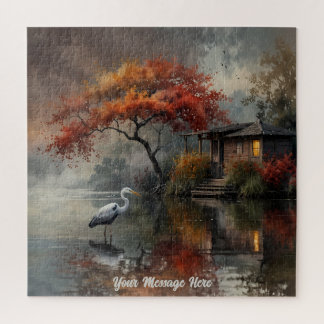 Heron Wall Art  Jigsaw Puzzle
