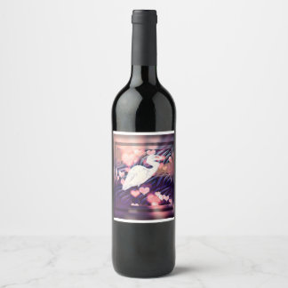 Heron Wine Label