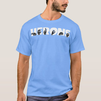 HERONS ASL Sign Language Design 2 T-Shirt