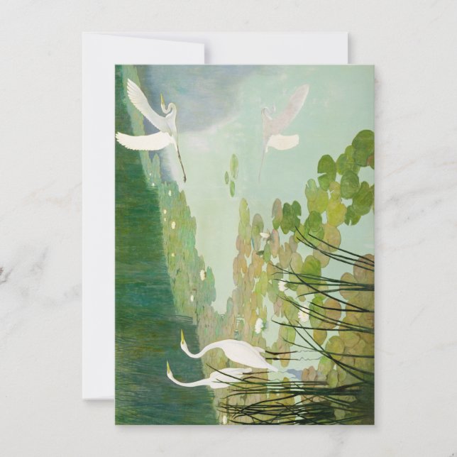 Herons in Summer by Newell Convers Wyeth Card (Front)