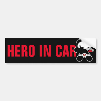 heropandbear bumper sticker