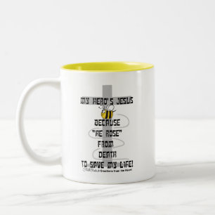 Hero's Jesus Two-Tone Coffee Mug