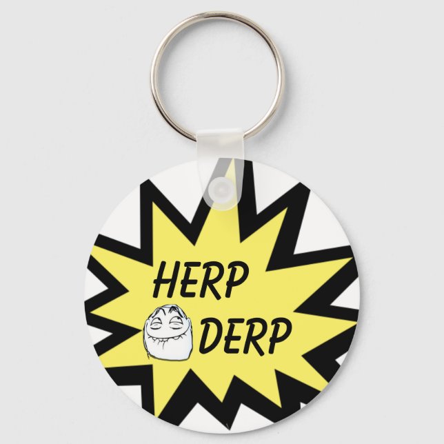 Herp Derp Keychain (Front)