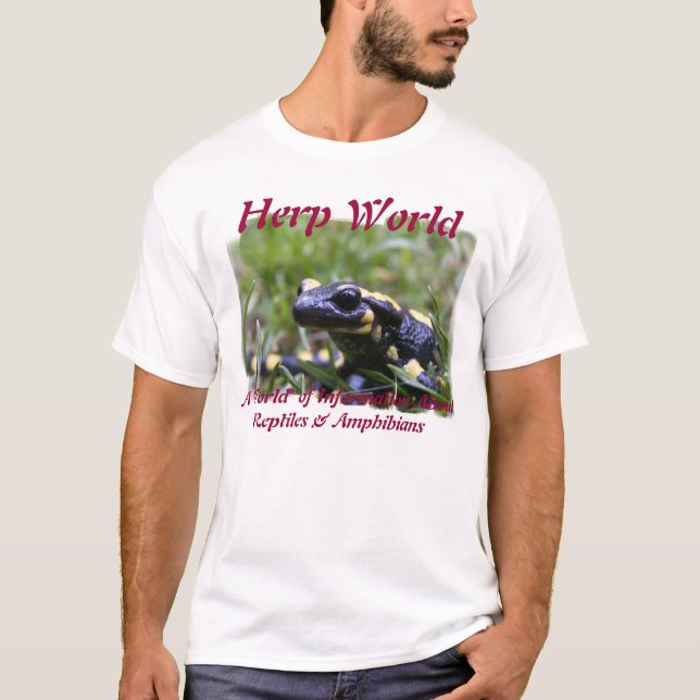 Herp World Salamander T-Shirt (Front)
