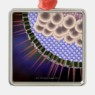 Herpes Virus Metal Tree Decoration