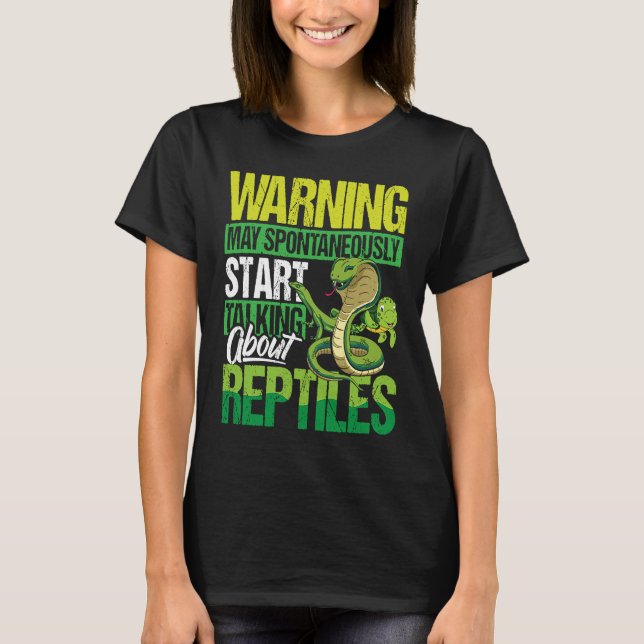 Herpetologist Apparel Herpetology Reptile for Wome T-Shirt (Front)