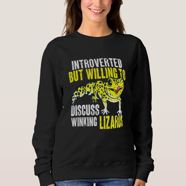 Herpetologist Lizard Reptile Leopard Gecko 1 Sweatshirt (Front)